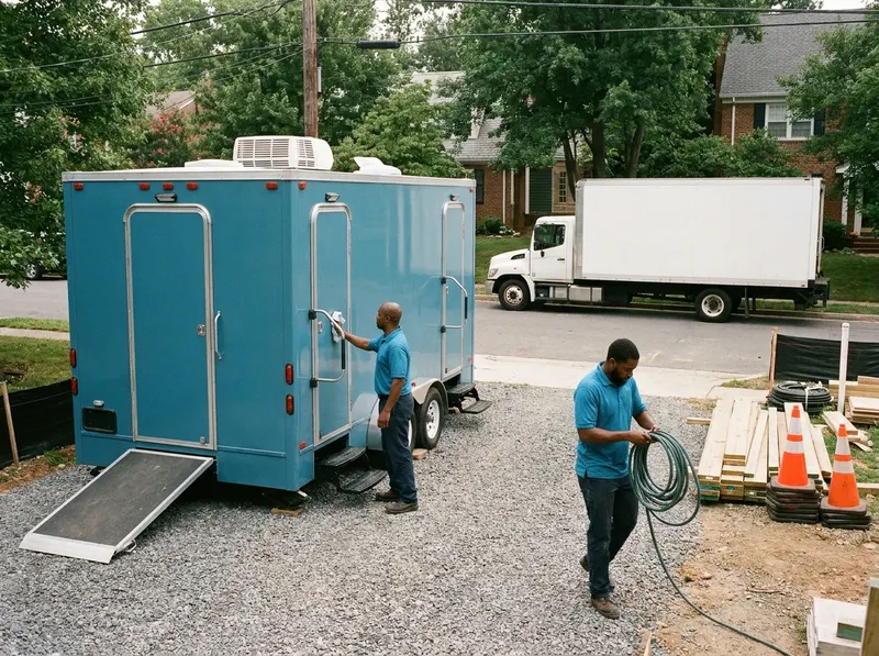 Multi-Stall Luxury Restroom Trailer in Alexandria, VA